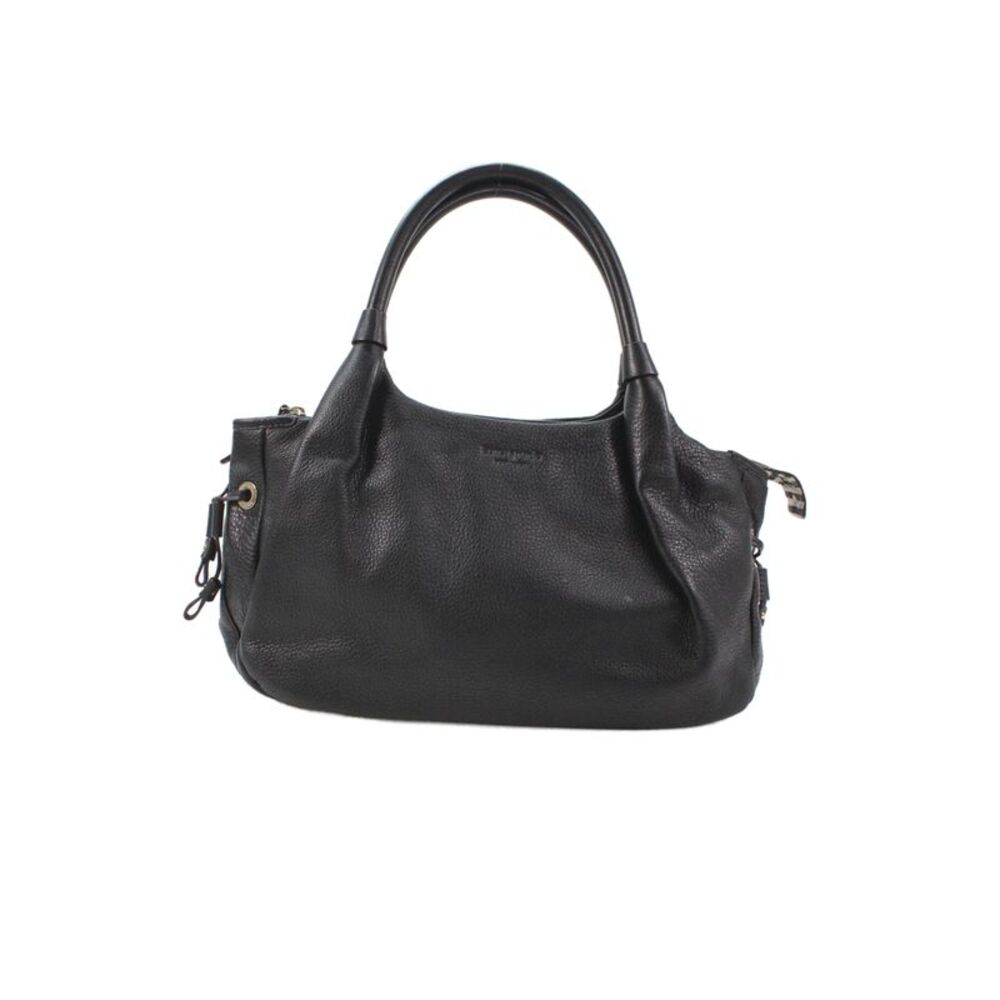 Kate Spade New York Womens Leather Zipper Closure Shoulder Handbag Black
